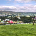 The beautiful Beacons Festival site in Skipton, North Yorkshire, where Lucyoga ran daily yoga sessions for the music festival