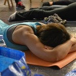 Relaxation! Crocodile pose with Lucyoga at the Project HB Fitness Workshop