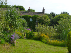 Garden of The Healthy Home near Skipton, venue for the Lucyoga Goes to Yorkshire Yoga Retreat, 3 - 6 September